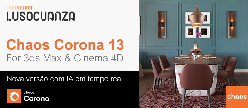 O novo Corona 13 com IA chegou para transformar o modo como se vê a arquitetura