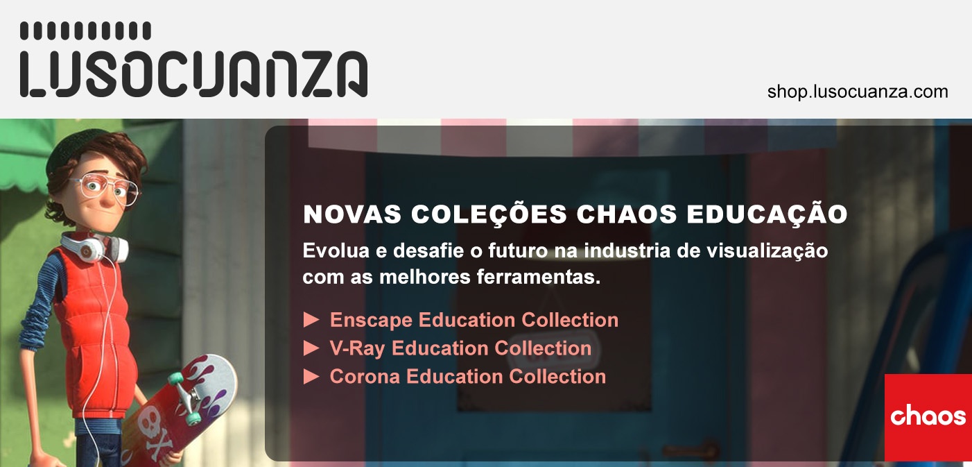 A Chaos lançou as três novas Coleções Educacionais para design, visualização e arquitetura
