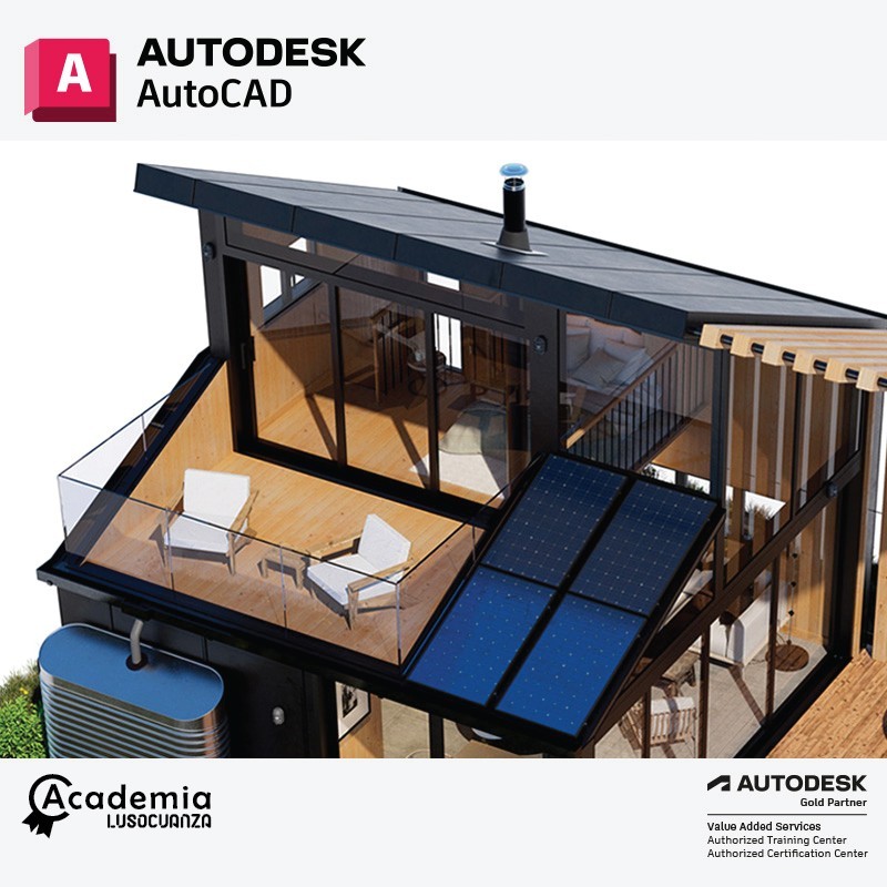 O AutoCAD é o programa de CAD mais utilizado em Portugal e no resto do mundo. Extremamente preciso e rigoroso, este programa permite explorar, sob a forma 2D ou 3D, todas as suas ideias, quer se trate de visualizar modelos conceptuais ou de gerar desenhos de construção.