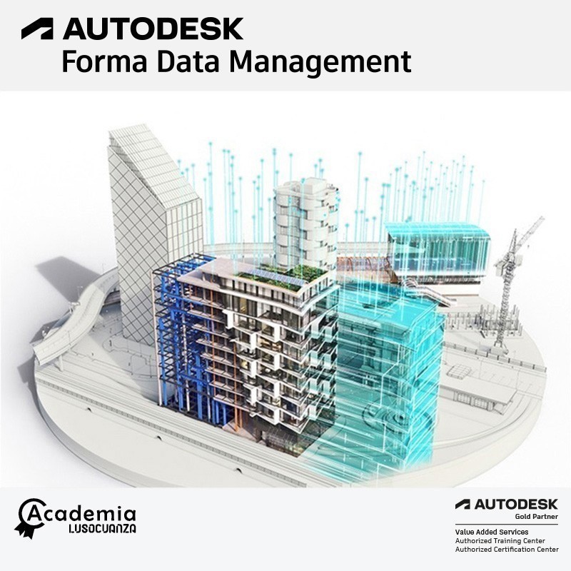 O Forma Data Management, anteriormente conhecido como Autodesk Docs, é um Ambiente Comum de Dados (CDE) na cloud, desenvolvido para suportar metodologias BIM e centralizar de forma segura toda a informação do projeto. A plataforma permite a gestão estruturada de modelos, desenhos e documentação técnica, garantindo controlo rigoroso de versões, rastreabilidade da informação e conformidade com normas e processos BIM.