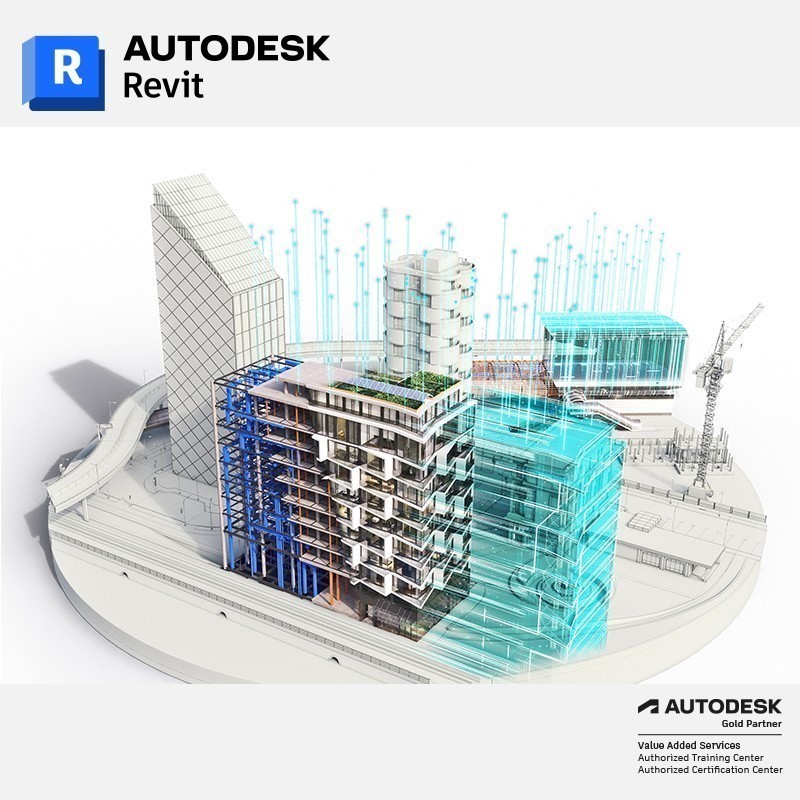 O Autodesk Revit é o programa charneira no que respeita à execução de projetos nas áreas de Arquitetura, Estruturas, AVAC, Eletricidade, Segurança, Águas e Esgotos. 
A tecnologia subjacente a este programa, designada BIM (Building Information Model), tem por base a criação de um modelo 3D através de objetos paramétricos correspondentes a elementos construtivos (paredes, lajes, portas, pilares, etc.) e não a criação de desenhos baseados em linhas ou volumes abstratos, , como na tecnologia CAD.