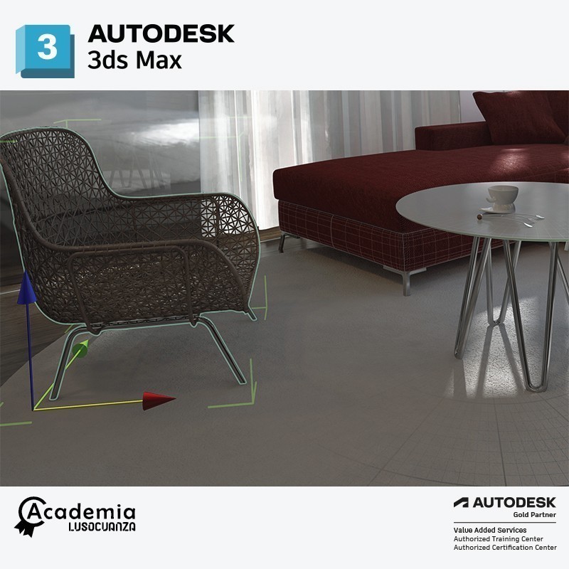 O 3ds Max proporciona uma solução abrangente de modelação, animação e rendering 3D utilizada por arquitetos, projetistas, engenheiros civis e especialistas de visualização. A sua tecnologia permite que os programadores de jogos, artistas de efeitos visuais, artistas de gráficos e de movimento entre outros, profissionais do setor multimédia, o utilizem. A nossa formação inclui o V-Ray para 3ds Max que é o líder Mundial nos motores de render.