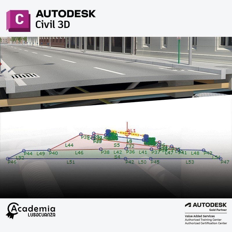 Com o Subassembly Composer pode-se aprofundar conhecimentos, criar secções tipo personalizadas para estradas e ferrovias. Este curso aborda a interface e ferramentas do Subassembly Composer, criação e edição de subassemblies básicas e avançadas.